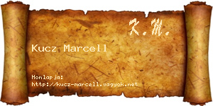 Kucz Marcell névjegykártya